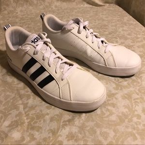 Adidas white sneakers Size 9